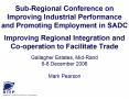 SubRegional Conference on. Improving Industrial Performanc PowerPoint PPT Presentation