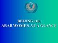 BEIJING 10: ARAB WOMEN AT A GLANCE PowerPoint PPT Presentation