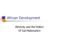 African Development PowerPoint PPT Presentation