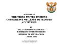 ADDRESS TO THE THIRD UNITED NATIONS CONFERENCE ON LEAST DEVELOPED COUNTRIES PowerPoint PPT Presentation