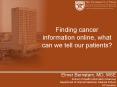 Finding cancer information online, what can we tell our patients PowerPoint PPT Presentation