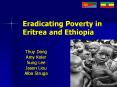 Eradicating Poverty in Eritrea and Ethiopia PowerPoint PPT Presentation