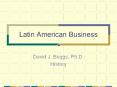 Latin American Business PowerPoint PPT Presentation