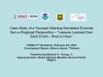 Case Study of a Tsunami Warning Simulation Exercise from a Regional Perspective  PowerPoint PPT Presentation