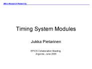 Timing System Modules