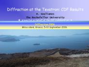 Diffraction at the Tevatron: CDF Results