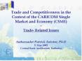 Trade and Competitiveness in the Context of the CARICOM Single Market and Economy CSME PowerPoint PPT Presentation