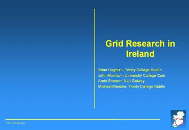 Grid Research in Ireland