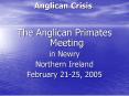 Anglican Crisis PowerPoint PPT Presentation