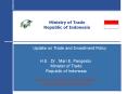 Ministry of Trade Republic of Indonesia PowerPoint PPT Presentation