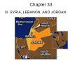 III. SYRIA, LEBANON, AND JORDAN PowerPoint PPT Presentation