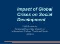 Impact of Global Crises on Social Development PowerPoint PPT Presentation