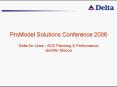 ProModel Solutions Conference 2006 Delta Air Lines - ACS Planning PowerPoint PPT Presentation