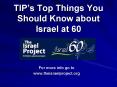 TIPs Top Things You Should Know about Israel at 60 PowerPoint PPT Presentation