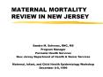 MATERNAL MORTALITY REVIEW IN NEW JERSEY PowerPoint PPT Presentation
