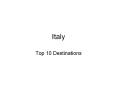 Italy PowerPoint PPT Presentation