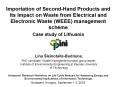 Importation of SecondHand Products and Its Impact on Waste from Electrical and Electronic Waste WEEE PowerPoint PPT Presentation