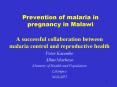 Prevention of malaria in pregnancy in Malawi PowerPoint PPT Presentation