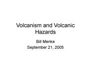 Volcanism and Volcanic Hazards