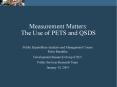 Measurement Matters: The Use of PETS and QSDS PowerPoint PPT Presentation