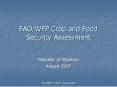 FAOWFP Crop and Food Security Assessment PowerPoint PPT Presentation