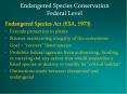 Endangered Species Act ESA, 1973 PowerPoint PPT Presentation