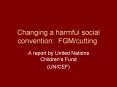 Changing a harmful social convention: FGM/cutting PowerPoint PPT Presentation