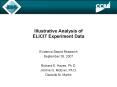 Illustrative Analysis of ELICIT Experiment Data PowerPoint PPT Presentation