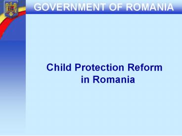 Child Protection Reform in Romania
