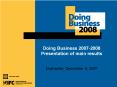 Doing Business 2007-2008 Presentation of main results PowerPoint PPT Presentation