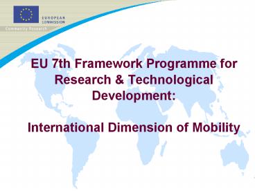 EU 7th Framework Programme for Research