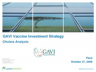 GAVI Vaccine Investment Strategy