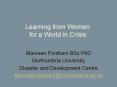 Learning from Women for a World in Crisis PowerPoint PPT Presentation
