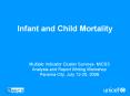 Infant and Child Mortality PowerPoint PPT Presentation