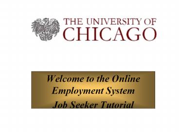 Welcome to the Online Employment System