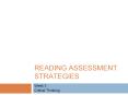 READING ASSESSMENT STRATEGIES PowerPoint PPT Presentation