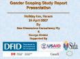 Gender Scoping Study Report Presentation __________________________________________ PowerPoint PPT Presentation