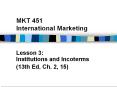 MKT 451 International Marketing PowerPoint PPT Presentation