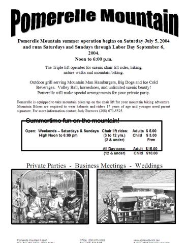 nature walks and mountain biking. ... Mountain Bikers are r