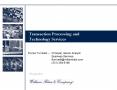 Transaction Processing and Technology Services PowerPoint PPT Presentation