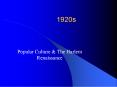 1920s PowerPoint PPT Presentation