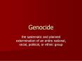 Genocide PowerPoint PPT Presentation