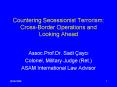 Countering Secessionist Terrorism: CrossBorder Operations and Looking Ahead PowerPoint PPT Presentation