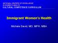 Immigrant Womens Health PowerPoint PPT Presentation