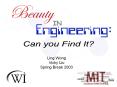 Beauty in Engineering: Can You Find It PowerPoint PPT Presentation