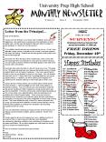 University Prep High School Monthly Newsletter Volume 6 Issue 4December 2008