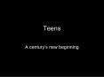 Teens PowerPoint PPT Presentation