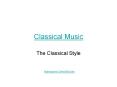 Classical Music PowerPoint PPT Presentation