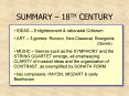SUMMARY 18TH CENTURY PowerPoint PPT Presentation