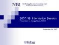 2007 NBI Information Session Presentation to Kellogg Class of 2009 PowerPoint PPT Presentation